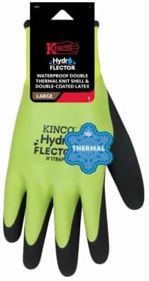 Kinco - Hydroflector Lined Waterproof Latex Work Gloves, Extra Warm, (1786P)