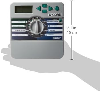 Hunter X-Core XC800i Indoor Sprinkler Timer, 8 Zone Irrigation Controller for Lawn and Garden, Easy to Program, Automatic Watering Schedule, Seasonal Adjust, No Wi-Fi Required