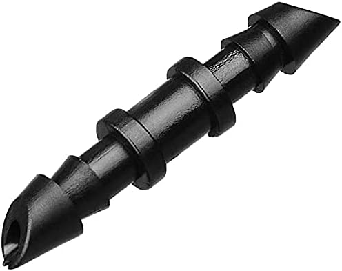 Drip Irrigation Coupling Fittings-110 Pieces Couplers for 1/4” Tubing,Barbed Connectors for Drip or Sprinkler Systems