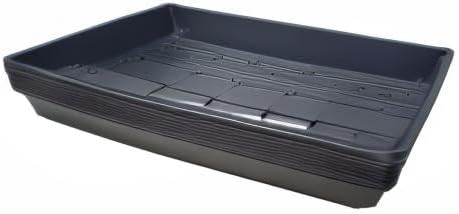 10 Plant Growing Trays (with Drain Holes) - 20" x 10" - Perfect Garden Seed Starter Grow Trays: for Seedlings, Indoor Gardening, Growing Microgreens, Wheatgrass & More - Soil or Hydroponic