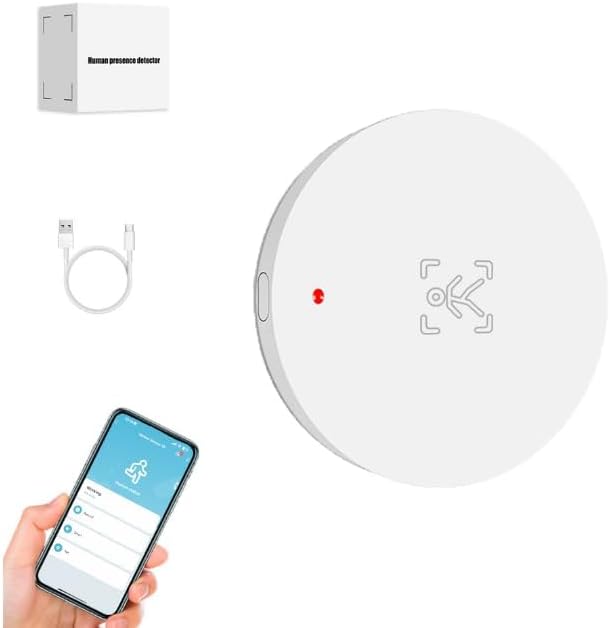 Human Presence Sensor, WiFi Wave Radar Real-time Human Motion Detection Sensor, Compatible with TUYA/Smart Life