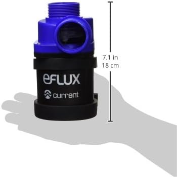 CURRENT USA eFlux DC Flow Pump with Control 1900 GPH | Loop Controllable Aquarium DC Return 380-1900 GPH | Quiet, Submersible or External | Fish Tank, Sump, Pond, Freshwater and Saltwater Marine Use