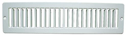 Toe Space Grille, 2 X 10, White, Steel