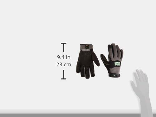 Ironclad EXO Pro Water Resistant; Work Gloves, (1 Pair), EXO2-MWR-04-L, Black/Grey