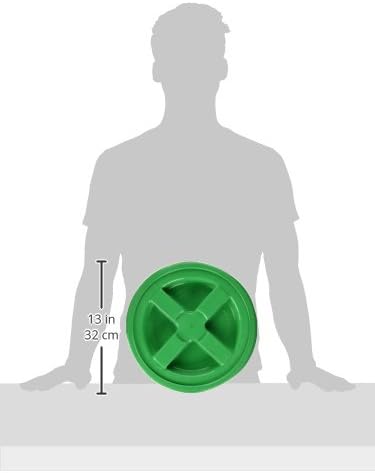 GAMMA2 Gamma Seal Lid - Pet Food Storage Container Lids - Fits 3.5, 5, 6, & 7 Gallon Buckets, Green, Made in USA
