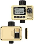 Water Timer for Outdoor Garden Hose, Hose Timers with Rain Delay/Manual/Auto Mode, Drip Irrigation and Lawn Watering System, Yellow