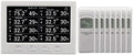 Ambient Weather WS-3000-X8 Thermo-Hygrometer Wireless Monitor w/ 8 Remote Sensors - Logging, Graphing, Alarming, Radio Controlled Clock