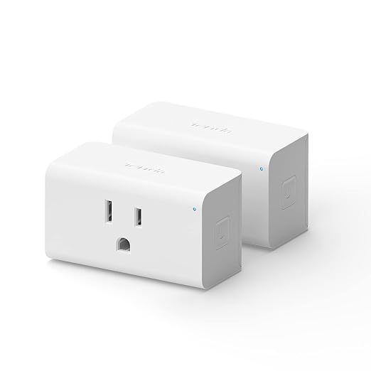 TENDA SP9 (2 Pack) Smart Plug WiFi Outlet Switch with Energy Monitoring, Works with Alexa & Google Assistant for Voice & Remote Control, Timer & Schedule Function, 13A Safe Design, No Hub Required