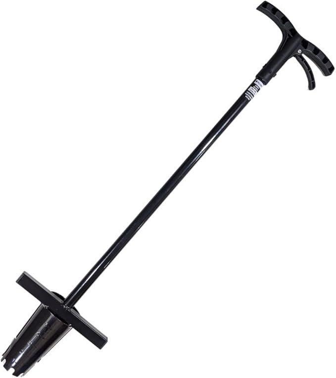 Bulb Planter Long Handle 39" Garden Tool - Walden Perfect Planter with Foot Bar for Tulips, Daffodils, Flowers - Heavy Duty Steel Bulb Transplanter Digger with Depth Markers, No Bending