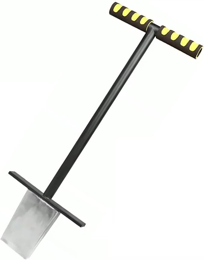Stainless Steel Soil Sampler Probe, T-Type Handle Core Sampler Tool for Lawn, Garden, Golf Courses & Farm Soil Sampling, Professional Profiler with Chamfered Head
