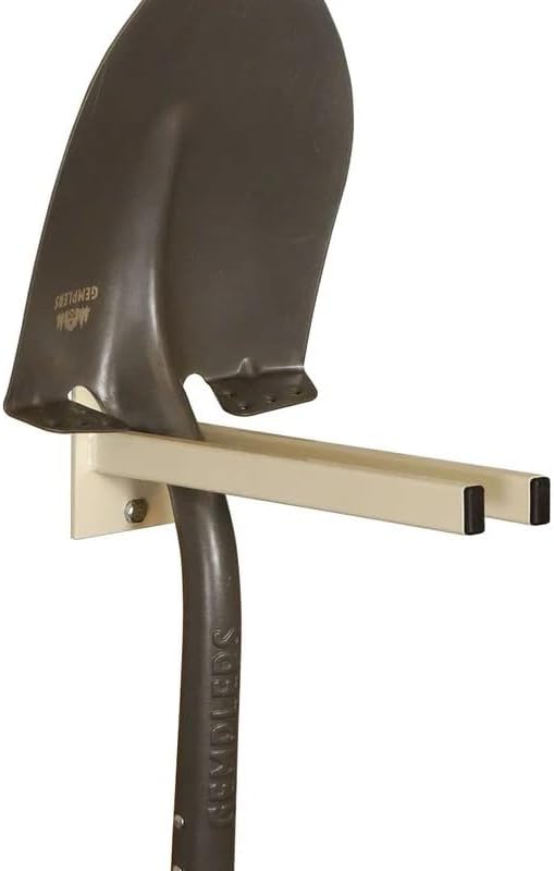 Gempler's Original Tool Rack for Shovels, Spades, Rakes, and Brooms, Steel, 12 in L x 1-1/2 in W x 4-1/2 in H (Black)