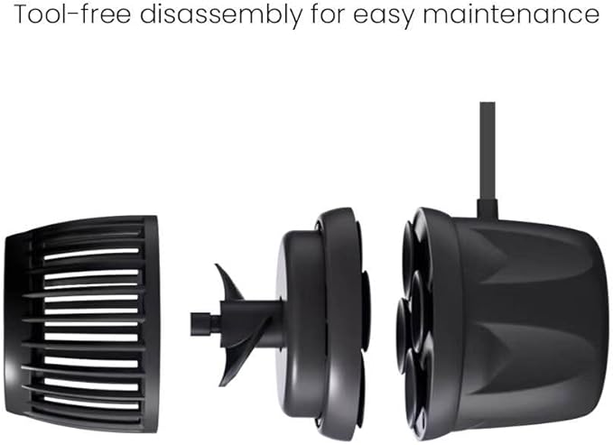 Aquarium Wave Maker Pump (DMP10) - Submersible Circulation Pump for Saltwater Marine Reef Tanks, Bluetooth App Control & Smart Controller
