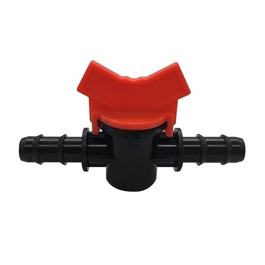 5/8" Drip Irrigation Valve Fits 5/8" Drip Tubing In-Line Shut Off Switch Barbed Valve for Garden Lawn Irrigation Sprinkler System (Pack of 8)