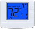 Non Programmable Thermostat for Home, Digital Energy-Saving Thermostat,Single-Stage Systems, 1 Heat/1 Cool, Easy DIY Install, Blue Backlight