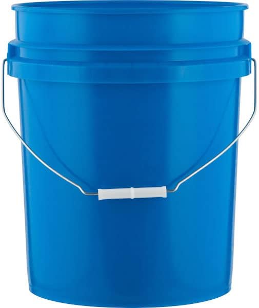 House Naturals 5 Gallon Food Grade BPA Free, Made in USA Pail Plastic Bucket with Screw On Air Tight Double Gasket lid, (Pack of 3)
