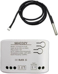 Tuya app WiFi Temperature Controller,1 Channel 110v 10A Dry Contact Relay Switch,Compatible with Alexa Google Home, TYTHWB1CH