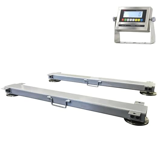 Liberty LS-919-HD-48-5k Heavy Duty Weigh Beam Bar System – Livestock Scale with LCD Digital Indicator – 48" 5,000 lb Capacity Industrial Scales – NTEP Certified Portable Cattle Scale for Legal Trade