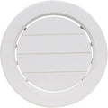 Valterra A10-3358VP Dampered Heating and A/C Register with 360° Rotation - 5-1/2" ID x 6-7/8" OD, White