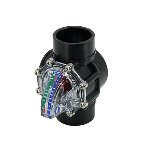 FV-25 Flow Meter with Check Valve and Velocity Scale for 2.5" Schedule 40 Pipe. Scale in GPM.