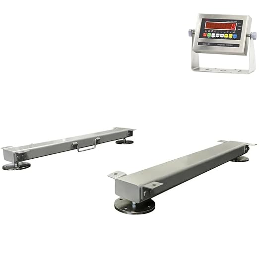 Liberty LS-919-HD-48-10k Heavy Duty Weigh Beam Bar System – Livestock Scale With LED Digital Indicator – 48" 10,000 lb Capacity Industrial Scales – NTEP Certified Portable Cattle Scale For Legal Trade