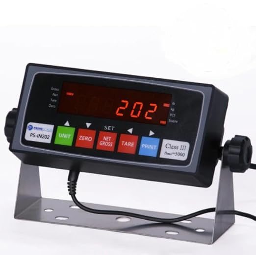 Livestock Scale Kit with 4 Load Cell Kit for Cattle Scales, Digital Floor Cattle Scale System with PS-IN202 Indicator, Junction Box and Auto-Save Software