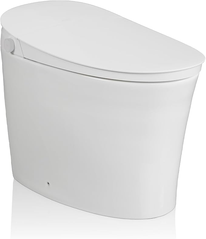 BidetKing Throne LITE Smart Toilet Bidet Combination | Powerful Dual Flush | ADA Chair Height | Automatic Lid and Seat | DirectDry | Foam Shield | Endless Warm Water | 3 Year Warranty (Throne LITE)