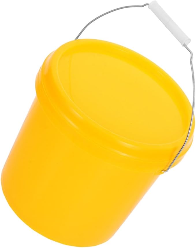 Heavy Duty Plastic Bucket with Lid Portable Water Pail with Handle Leakproof for Household Use Versatile Storage for Food Liquids Stackable Design