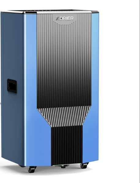 120 PPD Commercial Dehumidifier without Pump, LGR Technology, Auto Defrost, for Basements, Large Rooms, Warehouses & Storage Areas, 5-Year Coverage