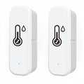ZigBee Indoor Temperature and Humidity Sensor,Compatible with Alexa and Google Home,for Home,Baby Rooms,Greenhouses Accessories,Office 2Pack(No Include Battery)