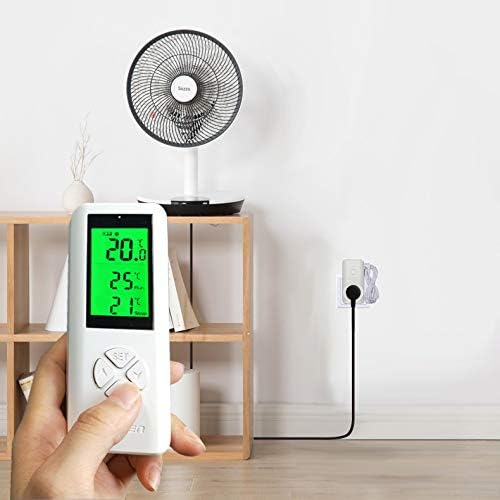 DIGITEN Wireless Temperature Controller Plug-in Thermostat Remote Control Reptile Thermostat Outlet with Temperature Sensor Wireless Thermostat for Home White