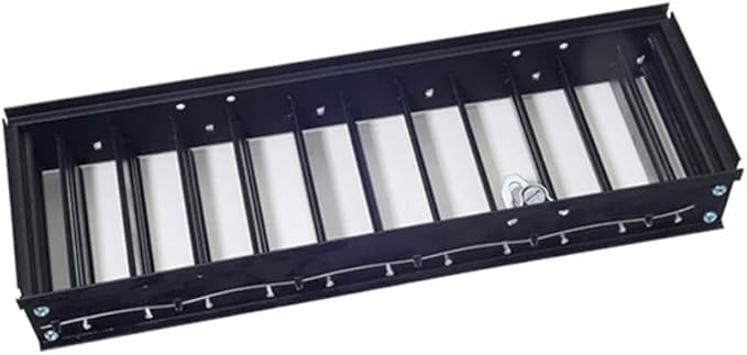 Reggio Registers 610 Adjustable Air Flow Louver for 4" x 8" Vent - Black