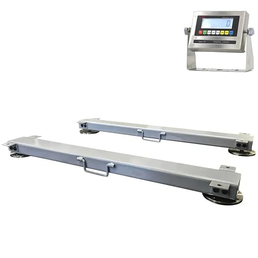 Liberty LS-919-HD-60-10k Heavy Duty Weigh Beam Bar System – Livestock Scale With LCD Digital Indicator – 60" 10,000 lb Capacity Industrial Scales – NTEP Certified Portable Cattle Scale For Legal Trade