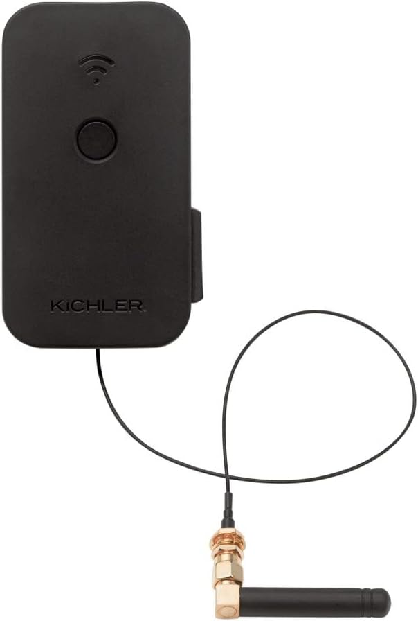 Kichler Smart Control Timer in Black, Wi-Fi Enabled Landscape Lighting Automation (2.5" W x 2.25" H x 4" L), 16085BK