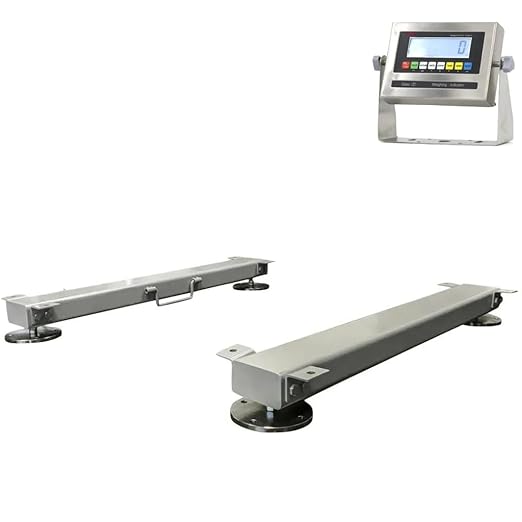Liberty LS-919-HD-60-20k Heavy Duty Weigh Beam Bar System – Livestock Scale With LCD Digital Indicator – 60" 20,000 lb Capacity Industrial Scales – NTEP Certified Portable Cattle Scale For Legal Trade