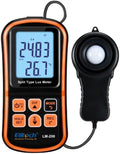 Elitech Digital Light Meter LM-200, Handheld Illuminance Meter with LCD Display, 200,000 Lux Range, Temperature Measurement