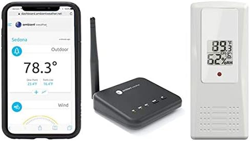 Ambient Weather WS-100-F007TH Smart Home Weather Station WiFi Module w/Outdoor Thermo-Hygrometer