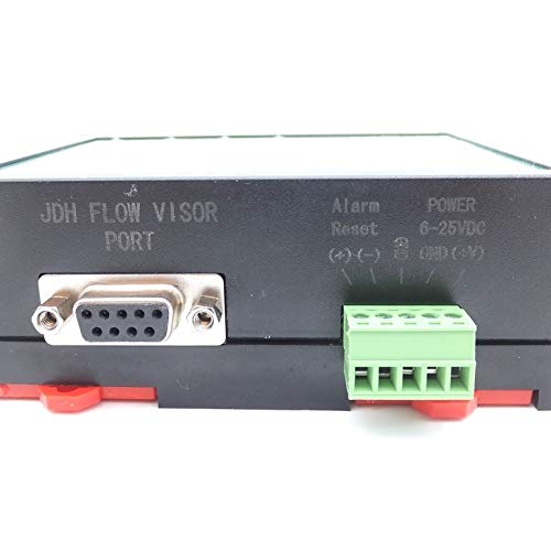 Flowmeter Liter Counter Totalizer with 4 Programmable Alarms and Reset Input + Flow Sensor for 1 1/2" inch Pipes (DN40)