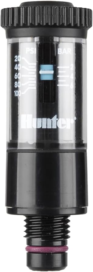 Hunter Accu Sync Adjustable Pressure Regulator, 20 to 100 PSI, Universal Fit for Hunter Irrigation Valves, Includes Solenoid Adapter, Saves Water and Extends System Life (ACCUSYNCADJ)