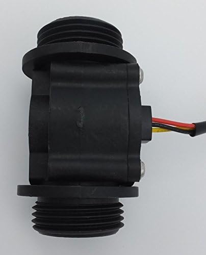 Flowmeter Liter Counter Totalizer with 4 Programmable Alarms with Flow Sensor for 1-inch Pipes (DN25)