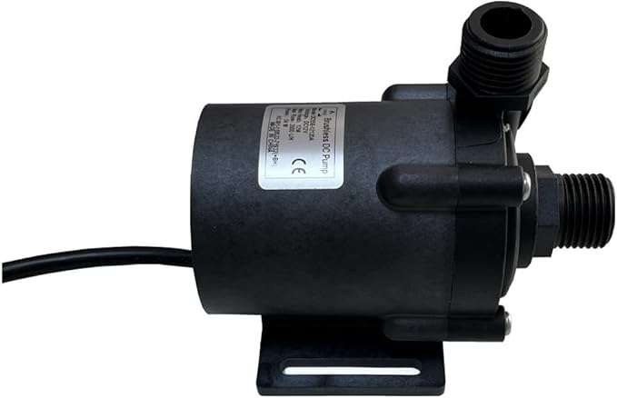 SHYSKY Speed/Flow Adjustable Smart Brushless Water Pump DC55E-12120A 12VDC 54W 12m 39ft 528GPH Low Noise, For Water Circulation Pressurization Cooling sys