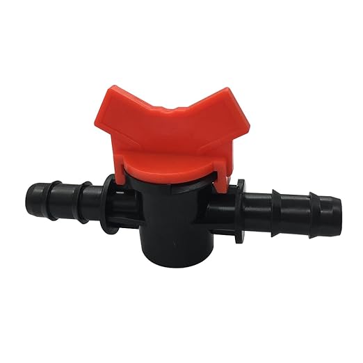 5/8" Drip Irrigation Valve Fits 5/8" Drip Tubing In-Line Shut Off Switch Barbed Valve for Garden Lawn Irrigation Sprinkler System (Pack of 8)