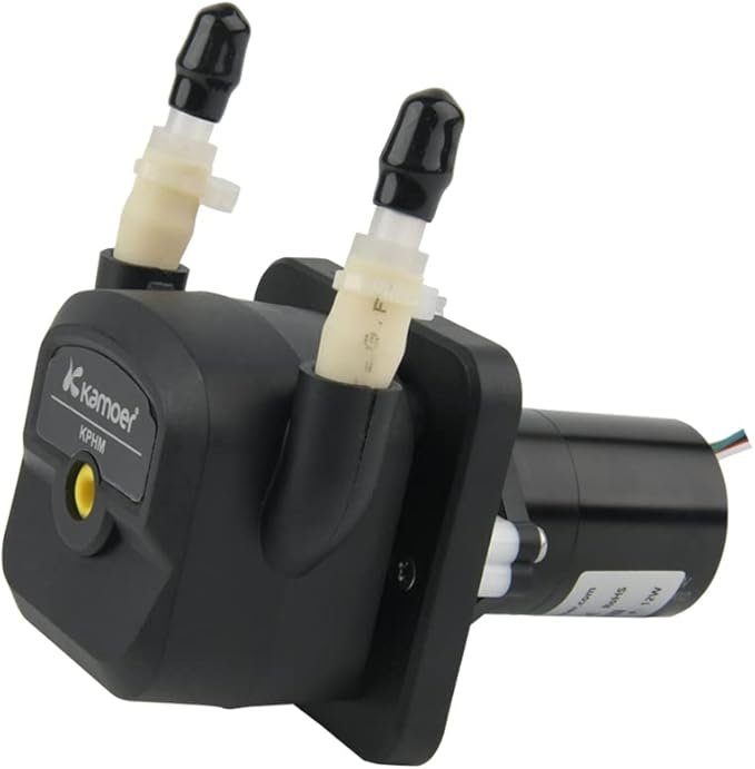 Kamoer KPHM600-12B3B17 600ml/min high flow rate peristaltic pump 12V dc brushless motor adjustable speed liquid dosing pump with BPT tube 6.4 mm ID x 9.6 mm OD
