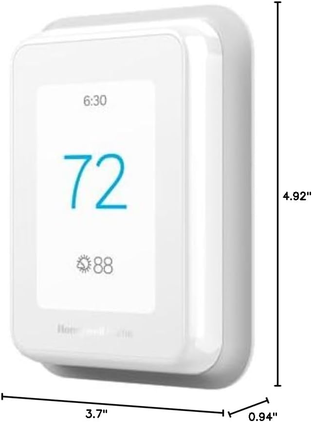 Honeywell Home T9 WIFI Smart Thermostat, Smart Room Sensor Ready, Touchscreen Display, Alexa and Google Assist