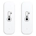 Temperature and Humidity Monitor Sensor WiFi & Bluetooth,No Hub Required,Compatible with Alexa and Google Home,for Home,Greenhouses Accessories,Office 2Pack(No Include Battery)