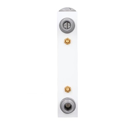 AUNMAS Water Meter Panel Type Flowmeter, 1/2in Male Thread and 1/4in Female Thread Djustable Knob Panel Mount Type Flowmeter for PVC Pipe, 0.2-2.0GPM 1-7LPM