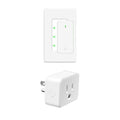 NineLeaf Remote Control Outlet,Wireless Remote Control Outlet Plug,500ft Long Range Wall Mounted Light Switch,15A 1500W for Home and Business,No Wiring,White,1PK