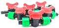 (100-Pack) Drip Irrigation Tubing 1/2" Universal Shut Off Valve - Perma Connector Barbed Locking Fitting - Fits All Brands 16-17mm Drip Tape & Tubing (100, Shut Off Valve)