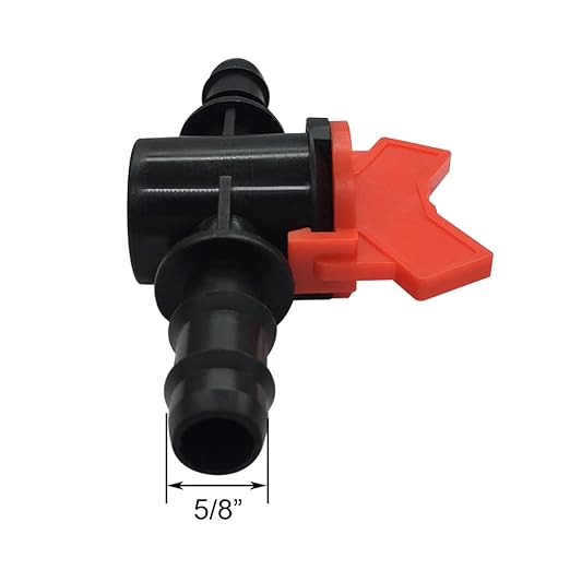 5/8" Drip Irrigation Valve Fits 5/8" Drip Tubing In-Line Shut Off Switch Barbed Valve for Garden Lawn Irrigation Sprinkler System (Pack of 8)