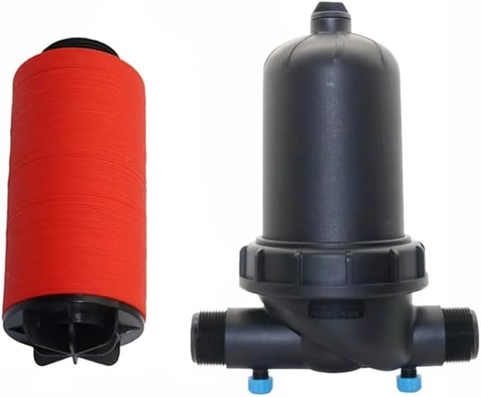 Water Filter, 120 Mesh Disc Garden Irrigation System Strainer 1.25" 1.5" 2" Male Thread Hose Pipe Water Pump Filtering Impurities(2 inch)