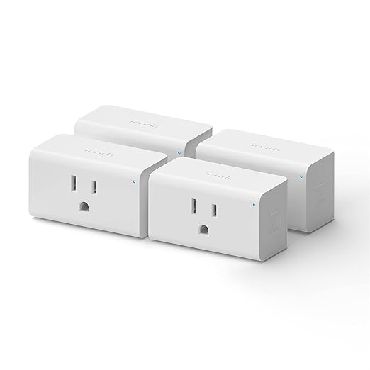 TENDA SP9 (4 Pack) Smart Plug WiFi Outlet Switch with Energy Monitoring, Works with Alexa & Google Assistant for Voice & Remote Control, Timer & Schedule Function, 13A Safe Design, No Hub Required